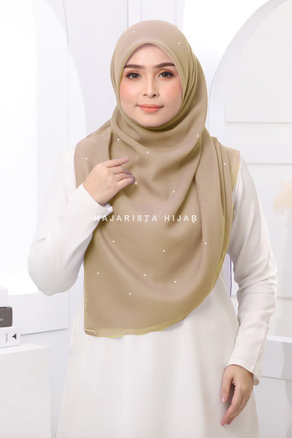 BAWAL COTTON VOILE BATU TABUR (B45) NUDE